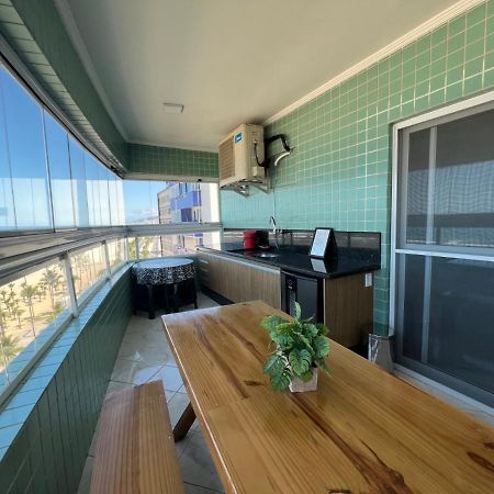 Apartamento Guilhermina De Frente Para O Mar Praia Grande  Bagian luar foto