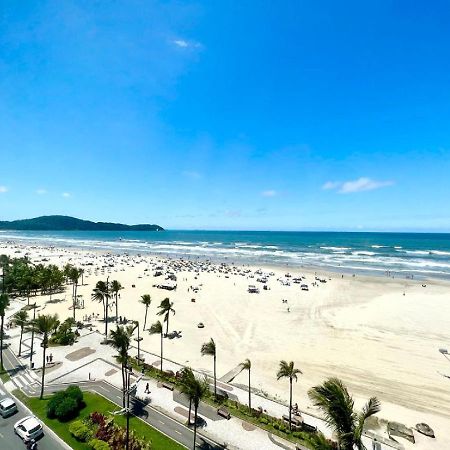 Apartamento Guilhermina De Frente Para O Mar Praia Grande  Bagian luar foto