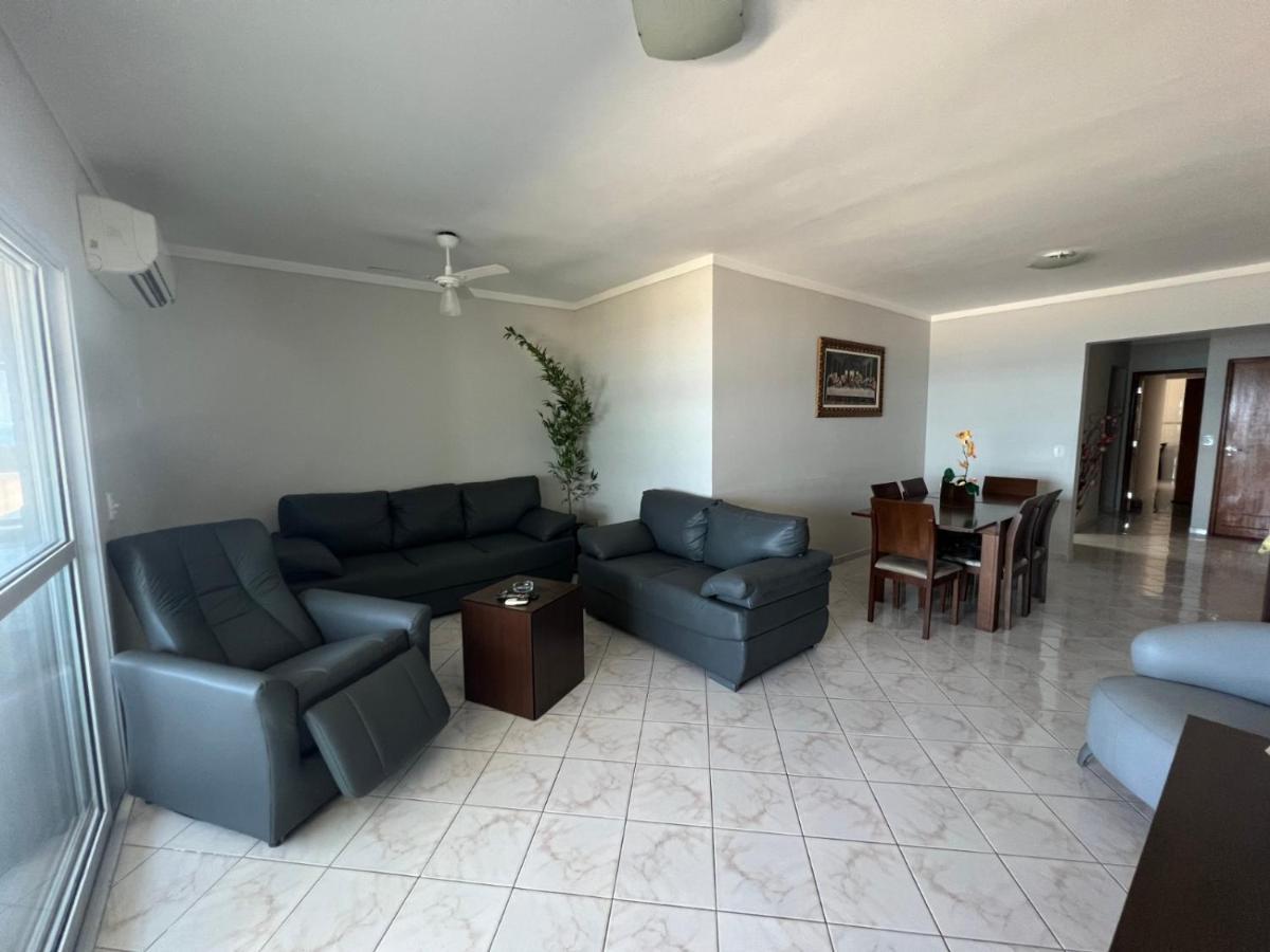 Apartamento Guilhermina De Frente Para O Mar Praia Grande  Bagian luar foto