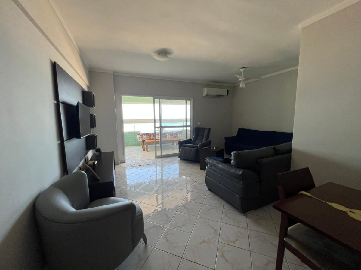 Apartamento Guilhermina De Frente Para O Mar Praia Grande  Bagian luar foto