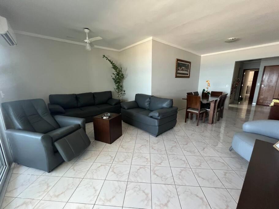 Apartamento Guilhermina De Frente Para O Mar Praia Grande  Bagian luar foto